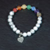 Edelsteinarmband Chakra mit Howlith