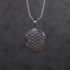 Lebensblume gebogen, geschwärzt 22mm