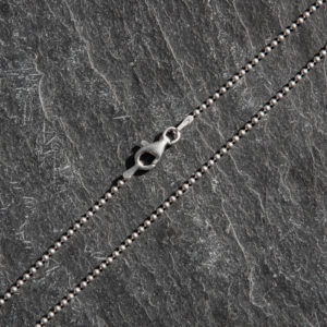 Alternative view of 925 Silber Kette mit kleinen Kügelies (ø 1.5 mm)