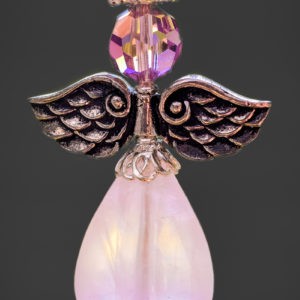 Alternative view of Engeli Imelda mit Rosenquarz und 925 Silber