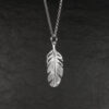 Feder aus Silber