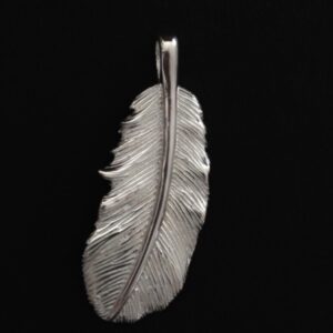 Massive Feder aus Silber