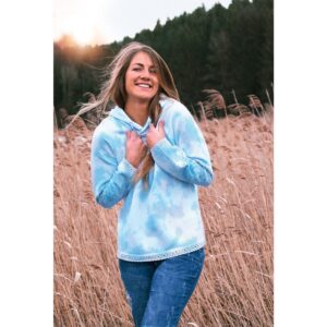 Alternative view of The Spirit of Om - Hoodie- Wolkenblau