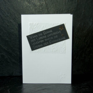 Alternative view of Grusskarte Anteilnahme