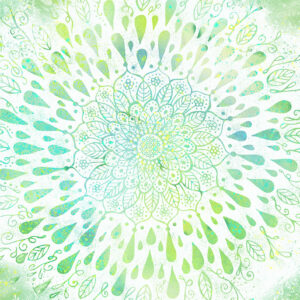 Alternative view of The Spirit of Om - Lebensblume Biber-Bettwäsche - Green Dream